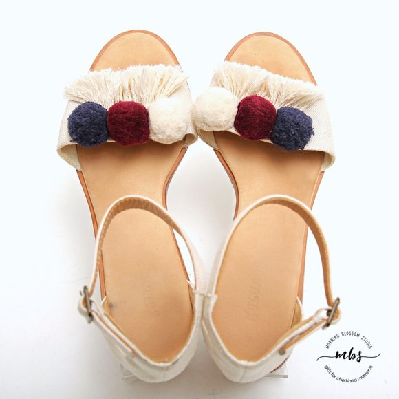 Soludos Capri Pom Pom Heel Sandals - Picture 11 of 14